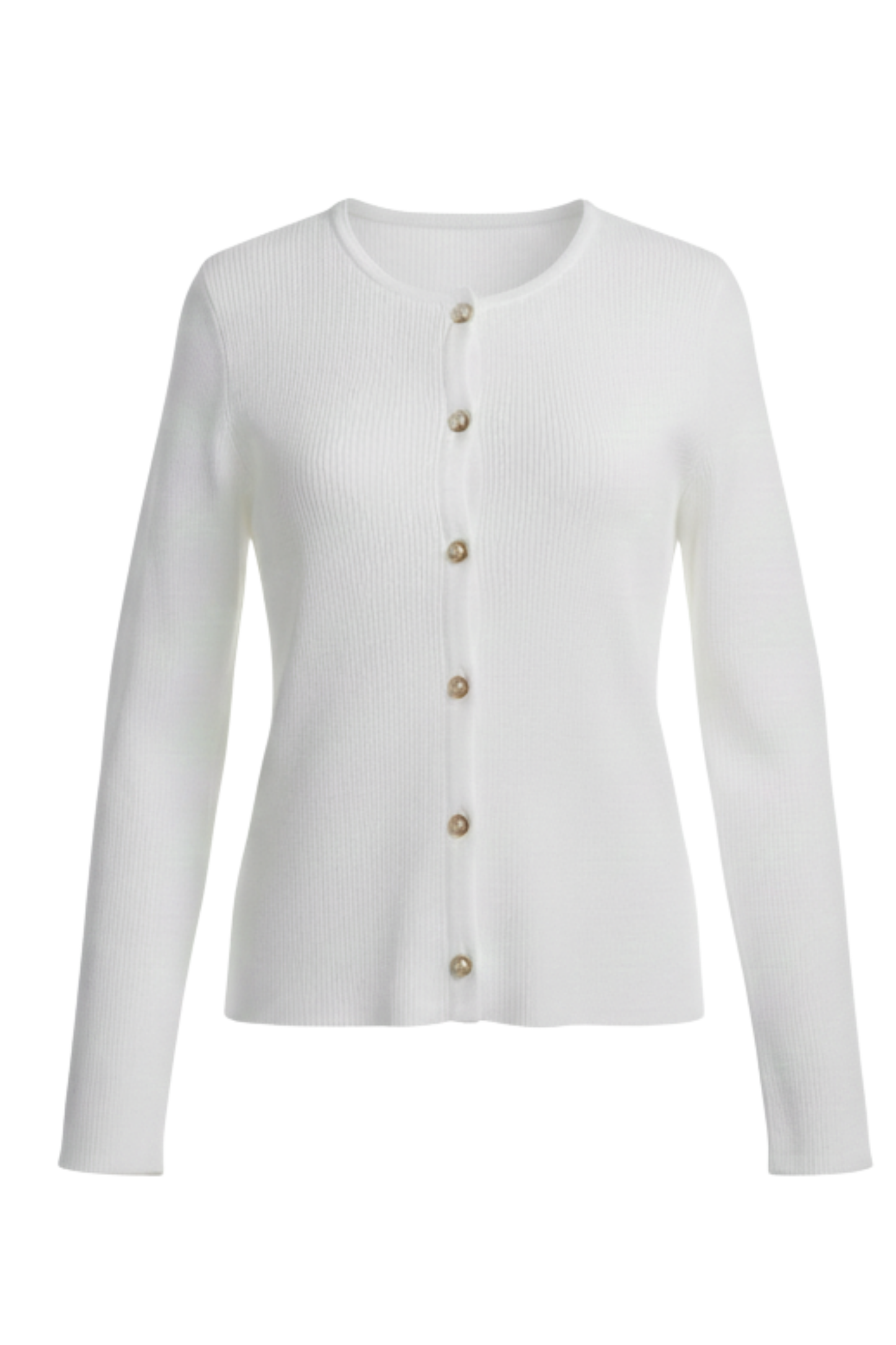 Ladies’ Ribbed Knit Button-Down Cardigan