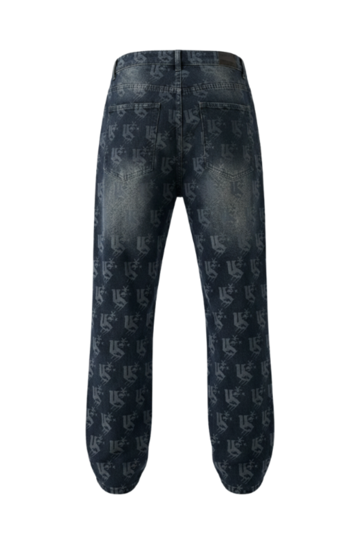 Men's Non-Stretch Denim Printed Jeans