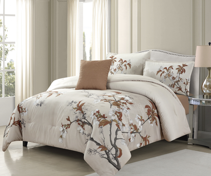 Printed 5 Pieces Comforter Set