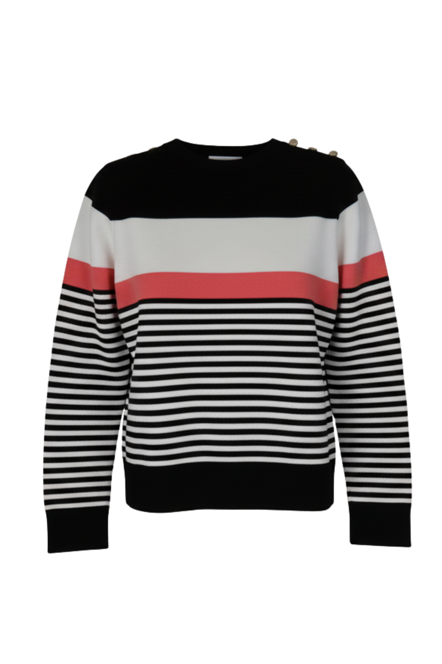 Women’s Striped Crew Neck Knit Pullover