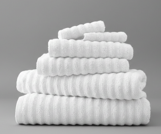 6 Piece Wavy Spa Towel Set