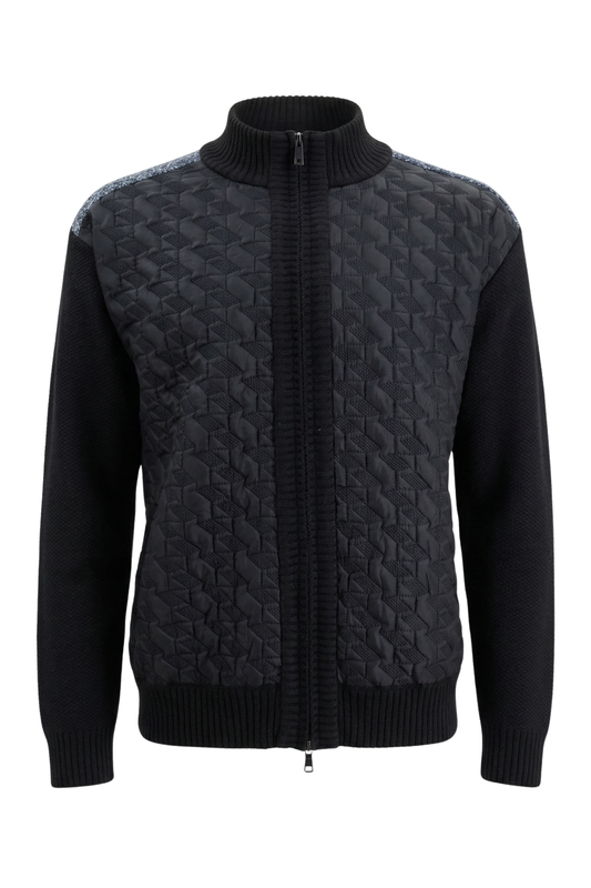 Men’s Hybrid Funnel Knitted Jacket