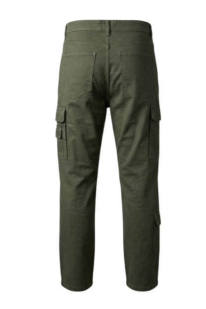 Mens Stretch Twill Multi Cargo Pants