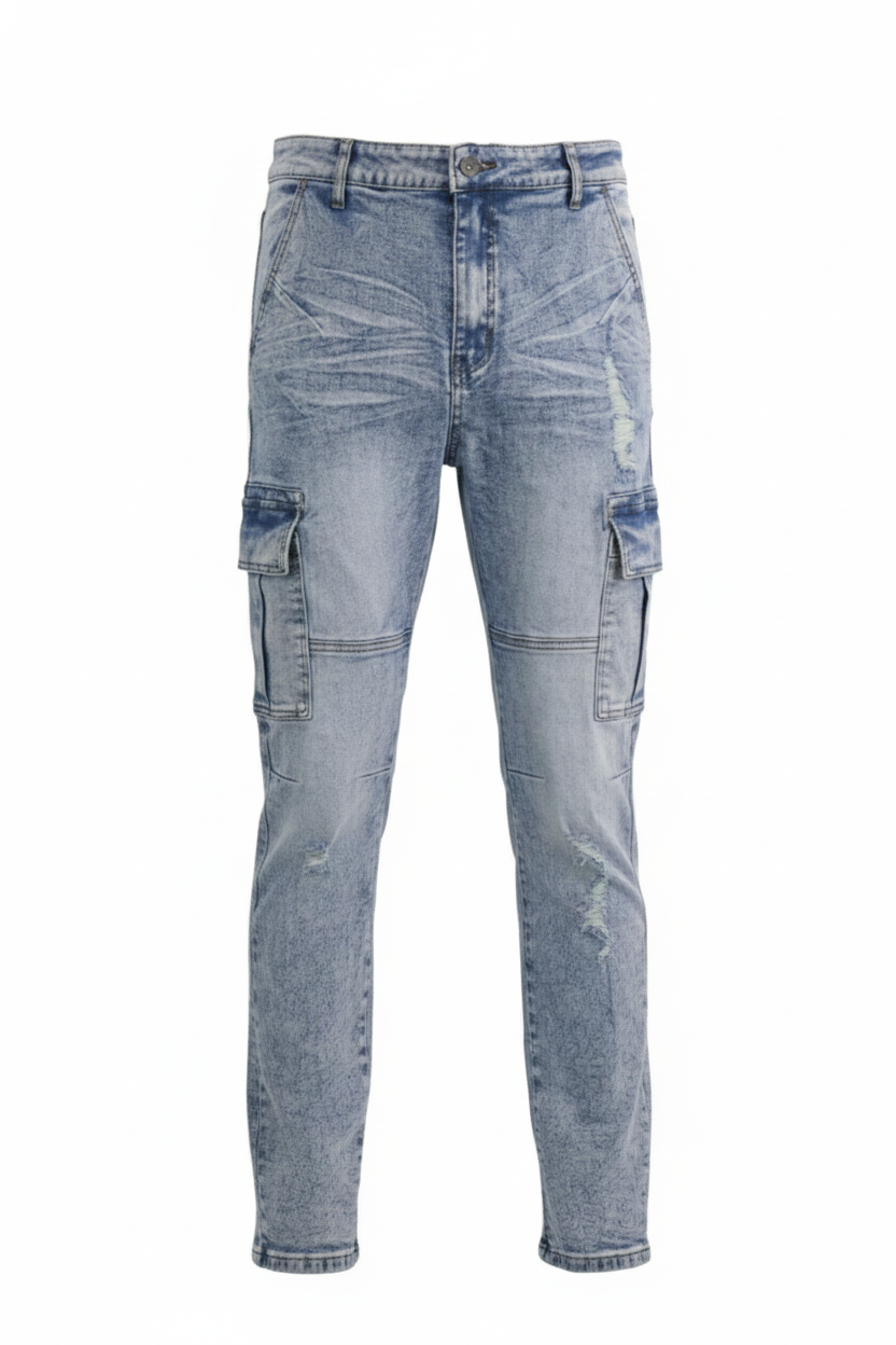 Young Mens Ripped & Repair Denim & Cargo