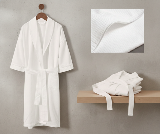 Corn Grain Patterned Bathrobe