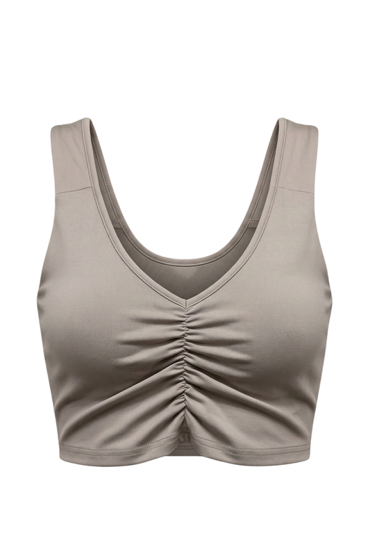 Ladies Knitted Sport Top Sleeveless With Bra Cup