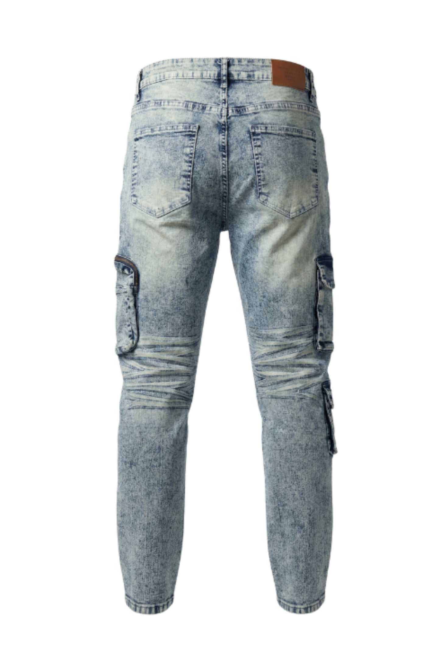 Men’s Slim Fit Cargo Denim Jeans