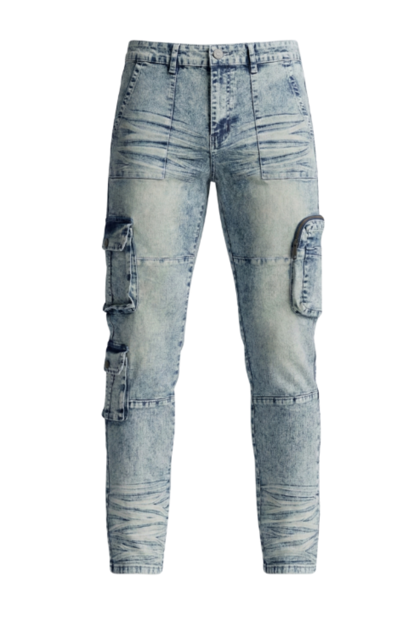Men’s Slim Fit Cargo Denim Jeans