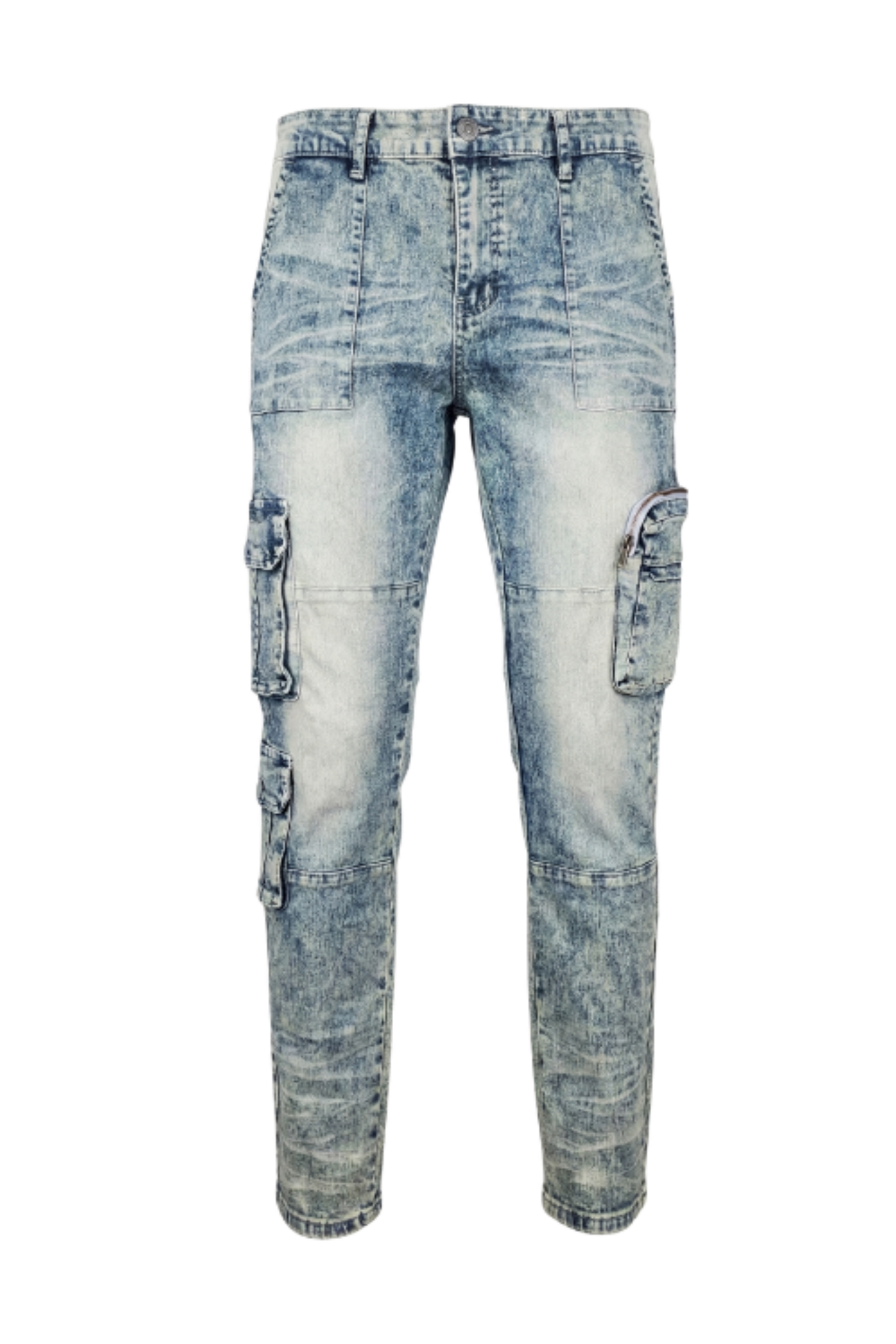 Men’s Slim Fit Cargo Denim Jeans