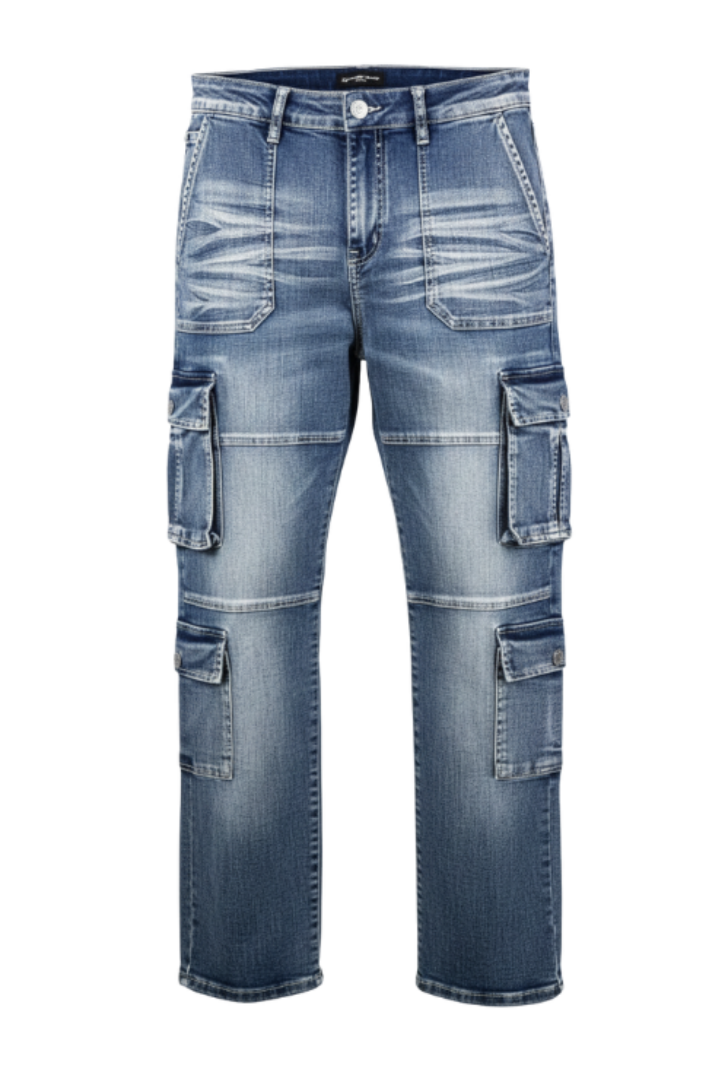 Men’s Slim Fit Cargo Denim Jeans