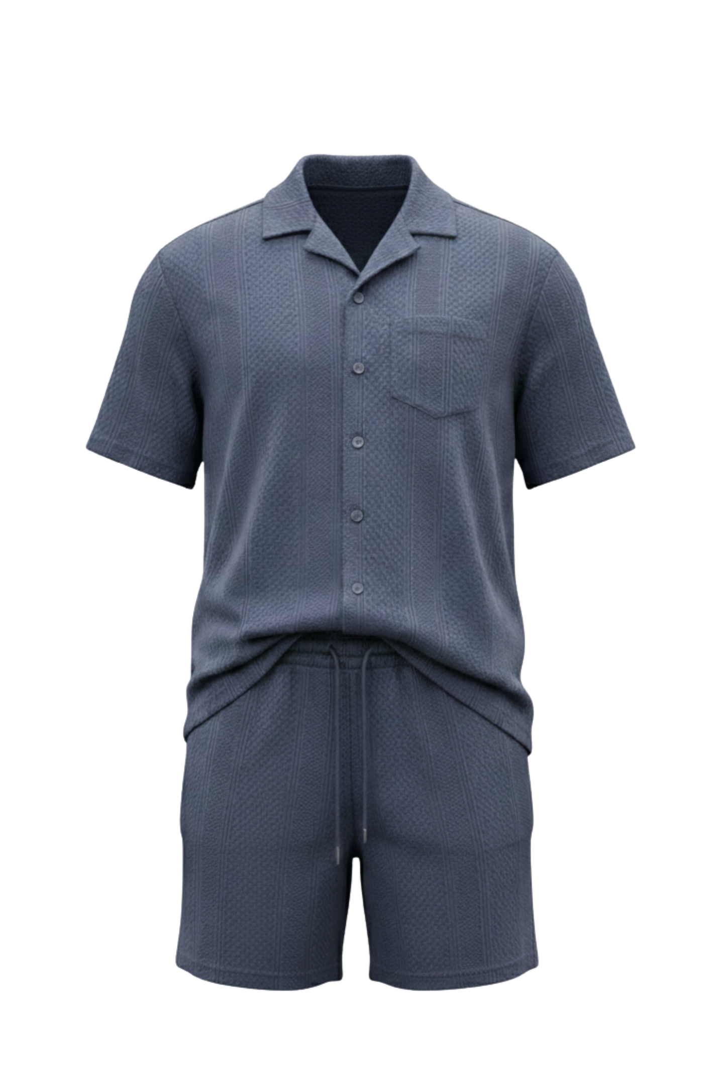 Men’s Knitted Jacquard 2 Pcs Set