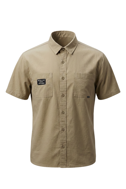 Men’s Shirt Solid Short Sleeve